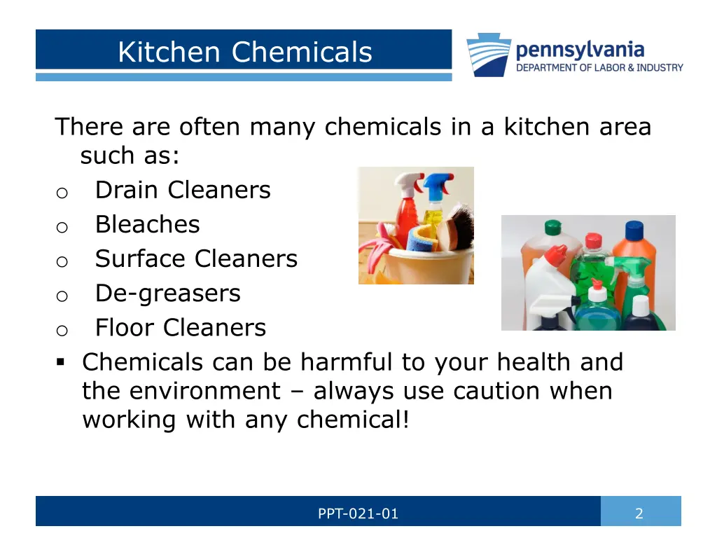 kitchen chemicals