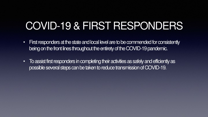 covid 19 first responders