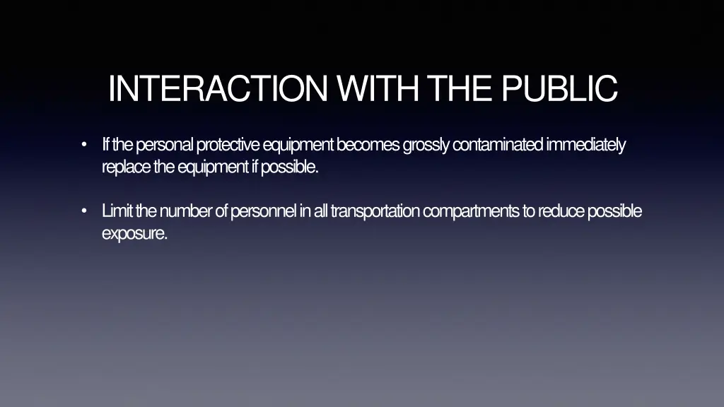 interaction with the public 1
