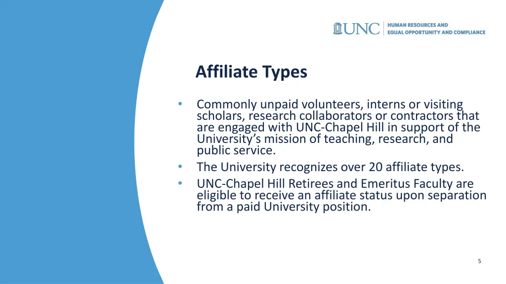 affiliate types