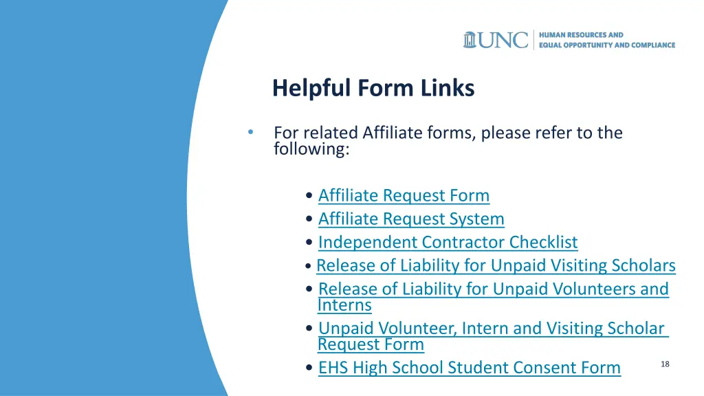 helpful form links