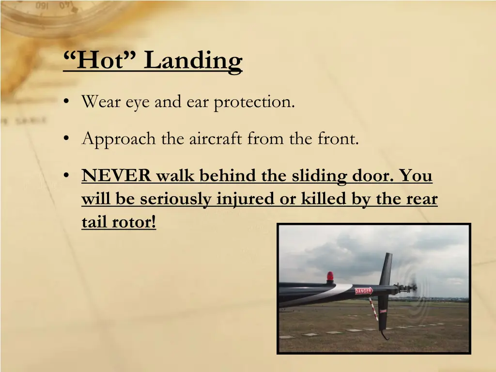 hot landing