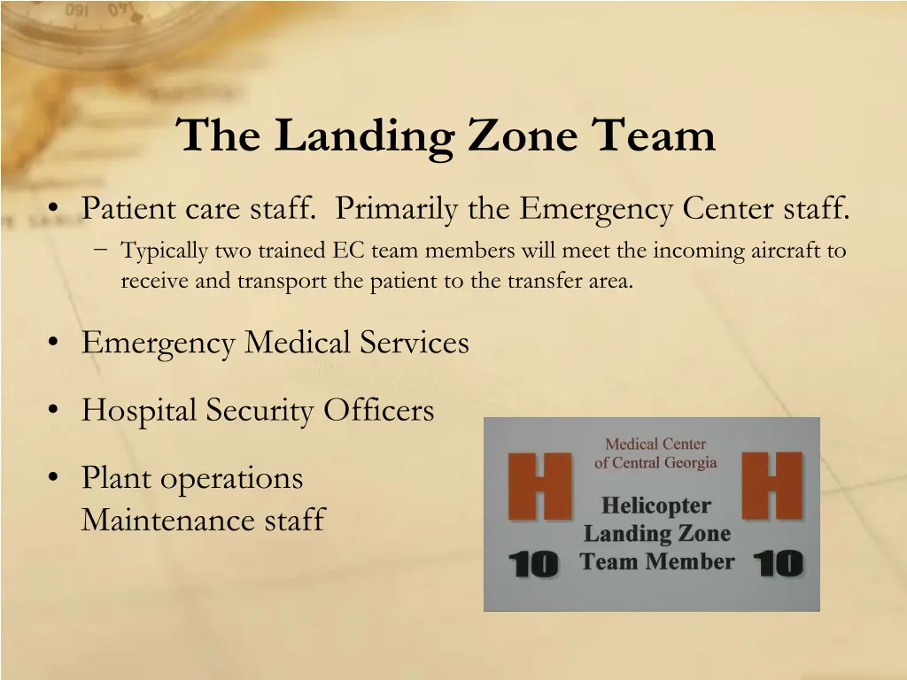 the landing zone team