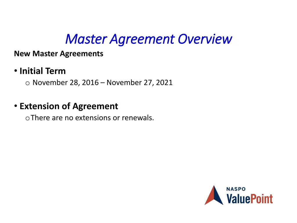 master agreement overview master agreement 1