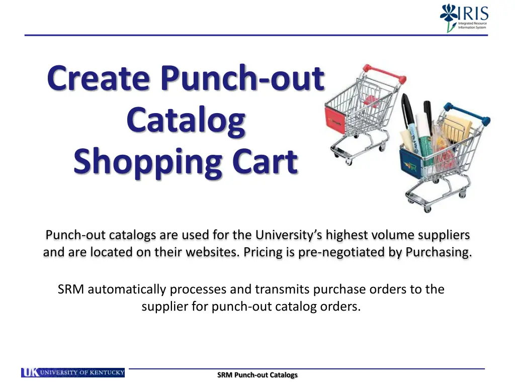 create punch out catalog shopping cart