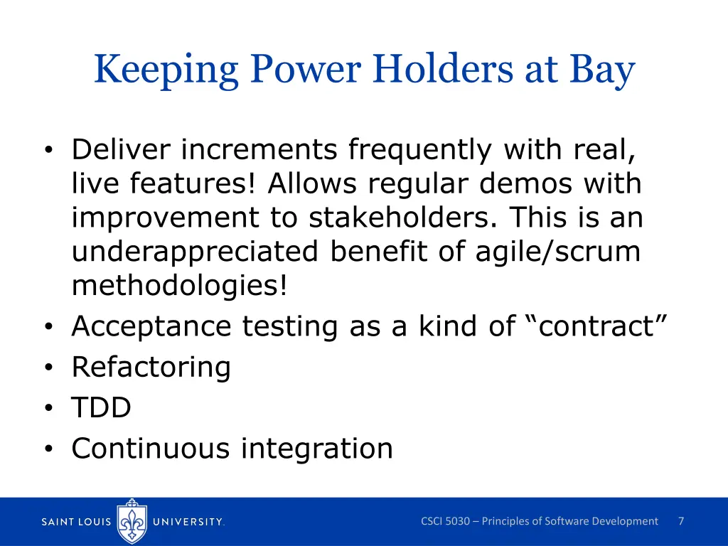 keeping power holders at bay