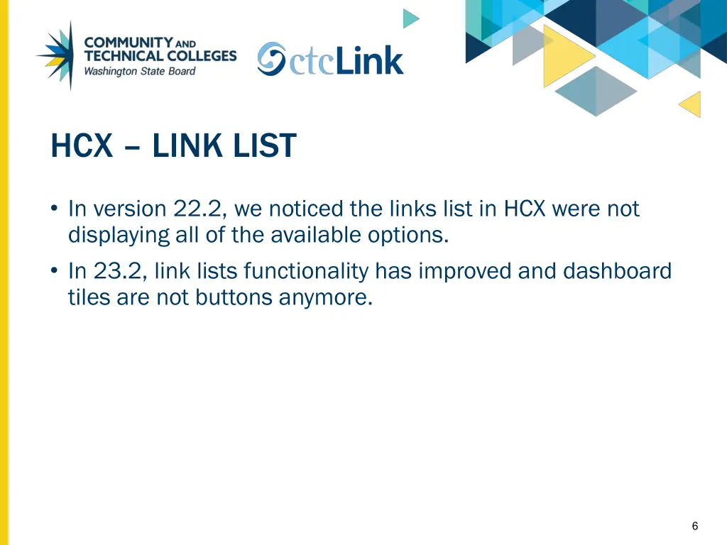 hcx link list