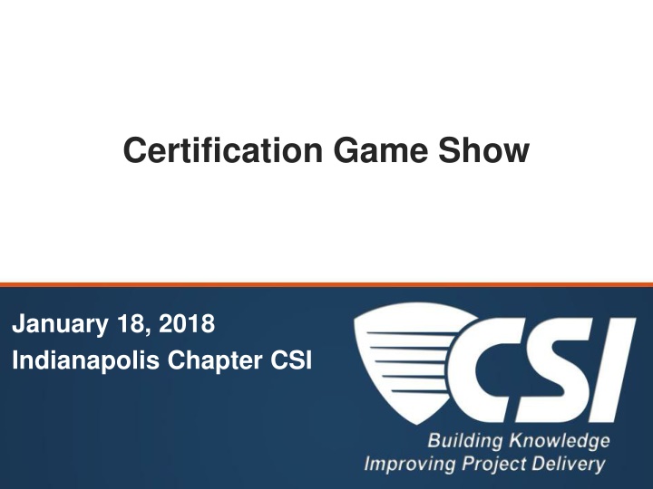 certification game show