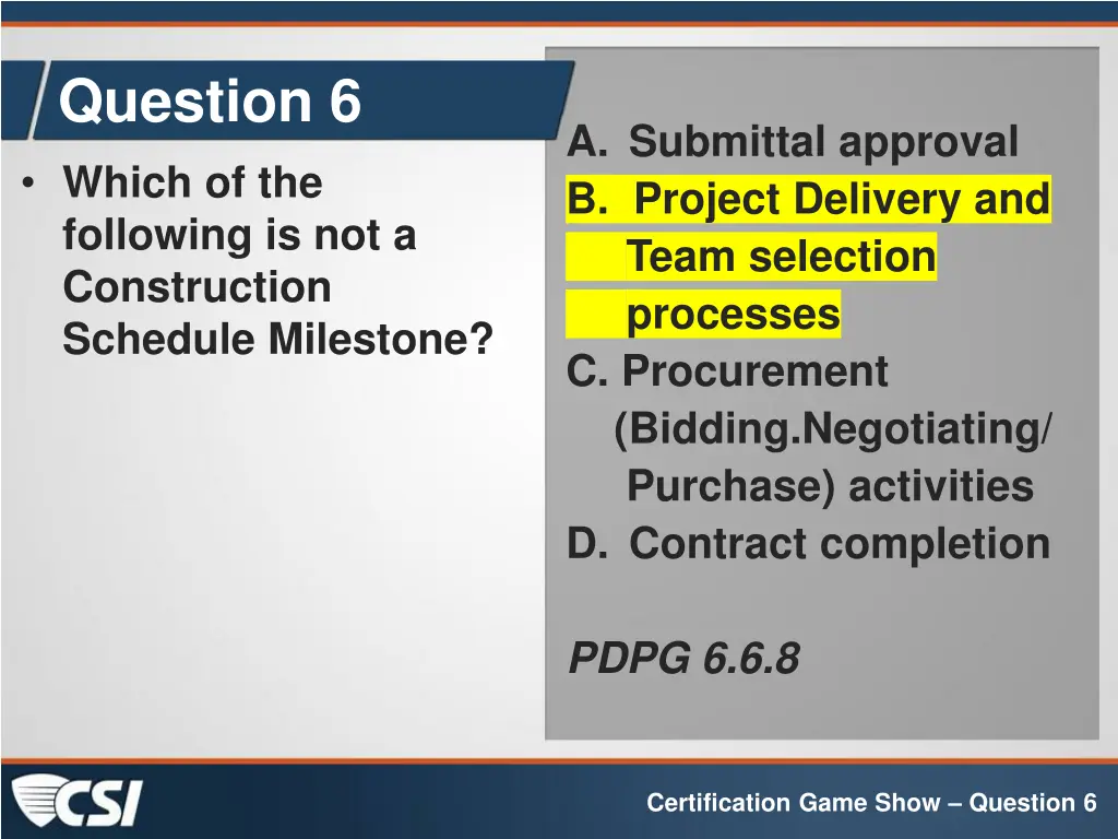 question 6 which of the following 1