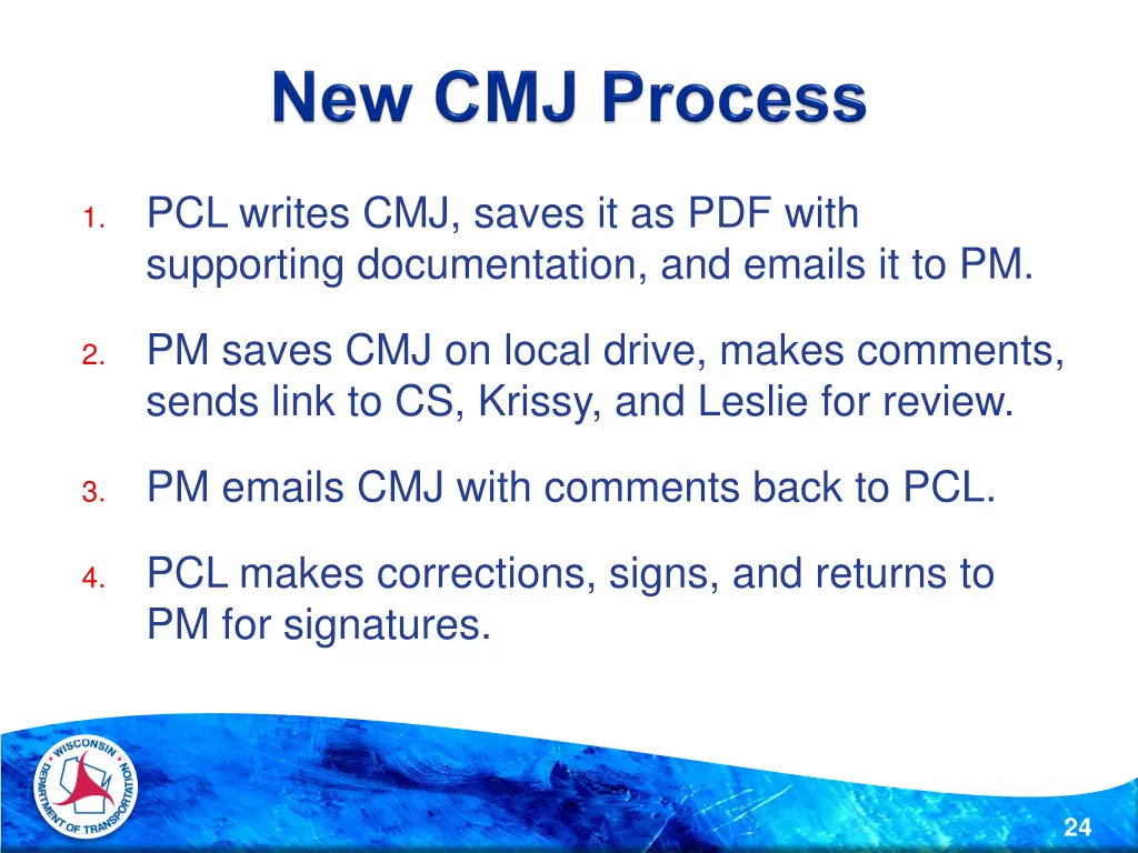 pcl writes cmj saves it as pdf with supporting