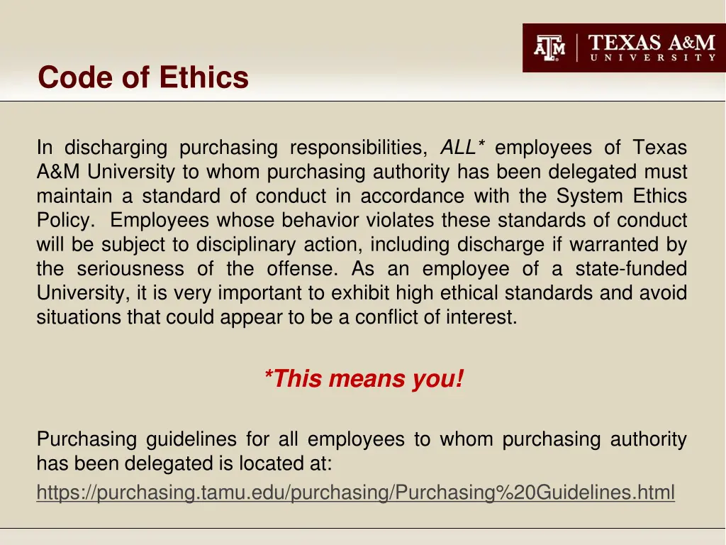 code of ethics 1