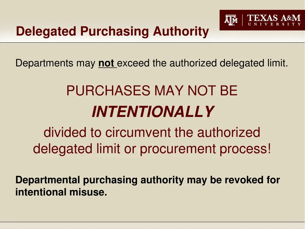 delegated purchasing authority 1