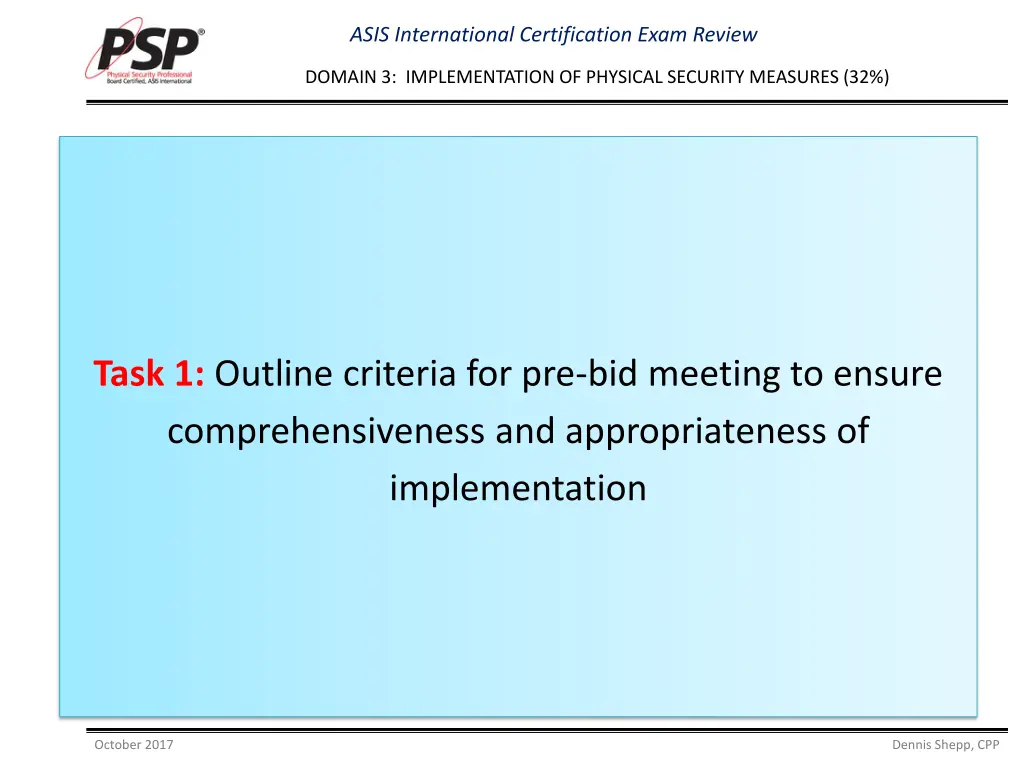 asis international certification exam review 2