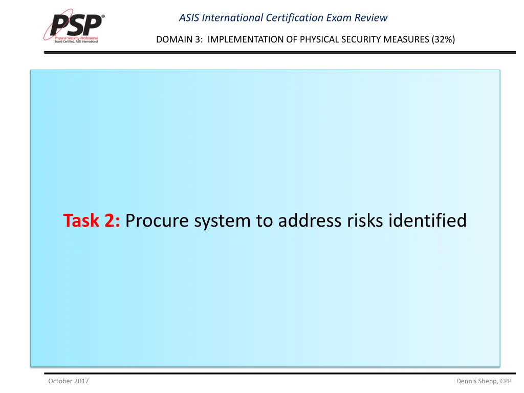 asis international certification exam review 4