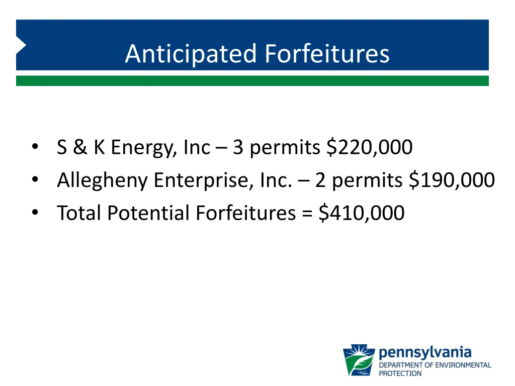 anticipated forfeitures