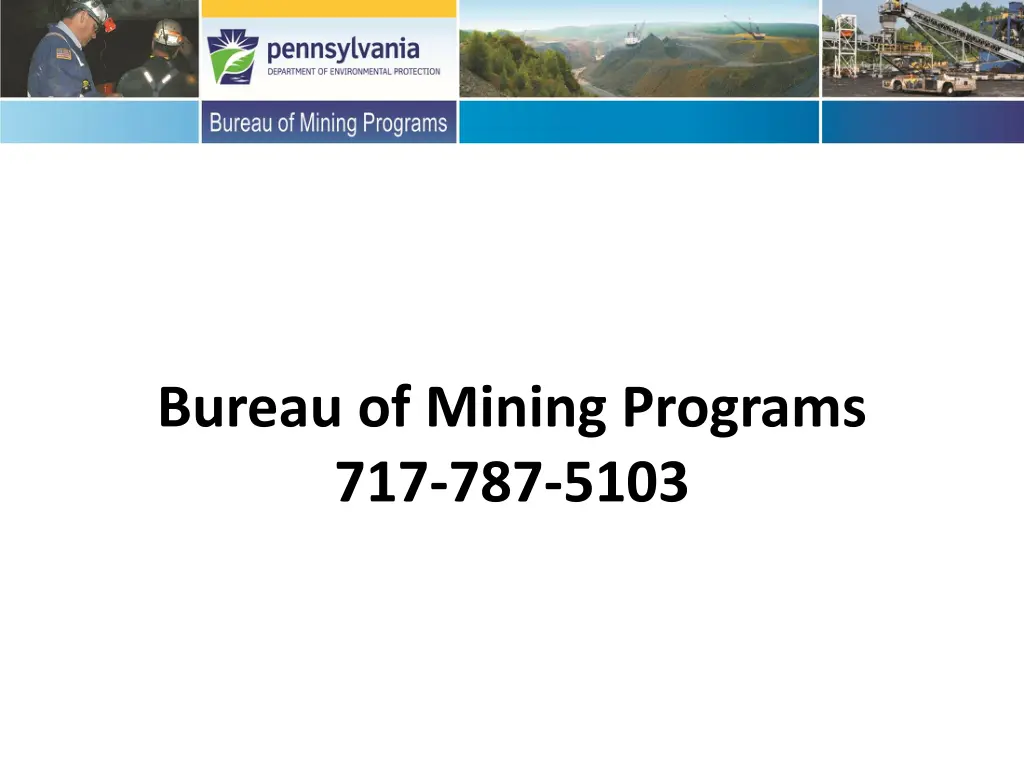 bureau of mining programs 717 787 5103