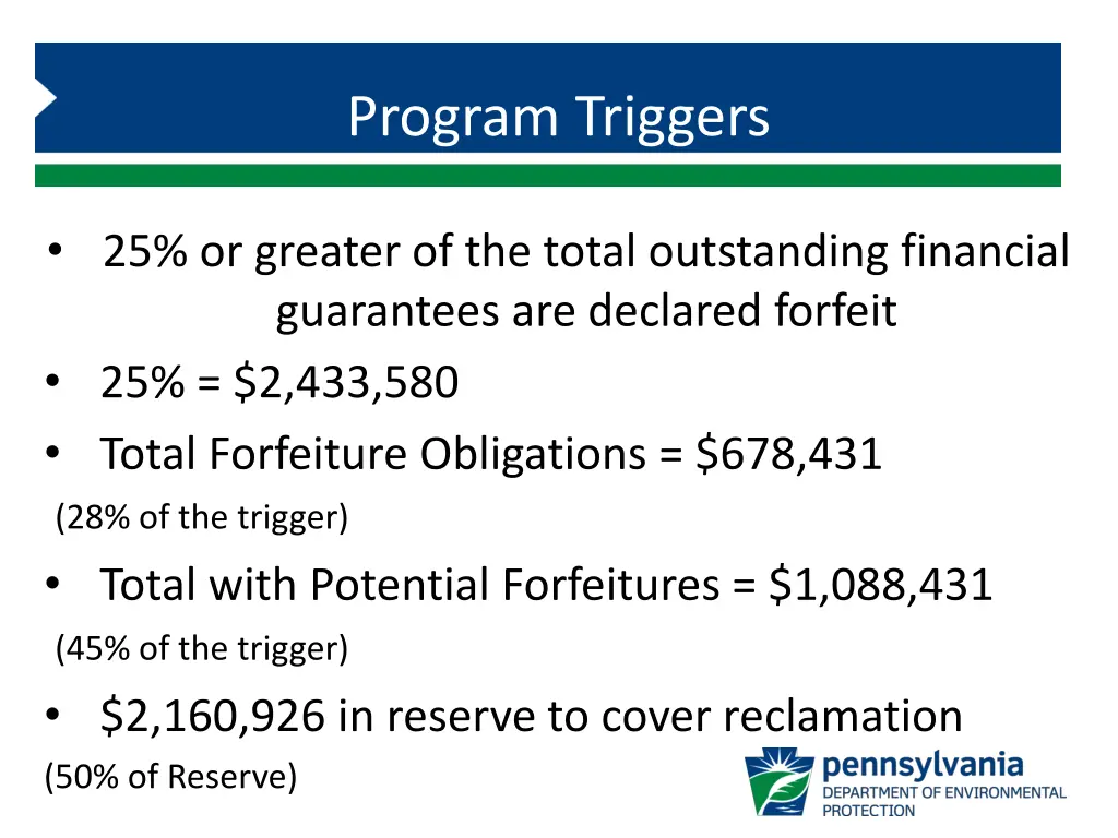 program triggers