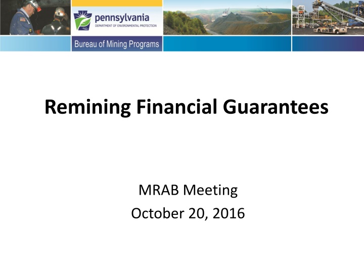remining financial guarantees