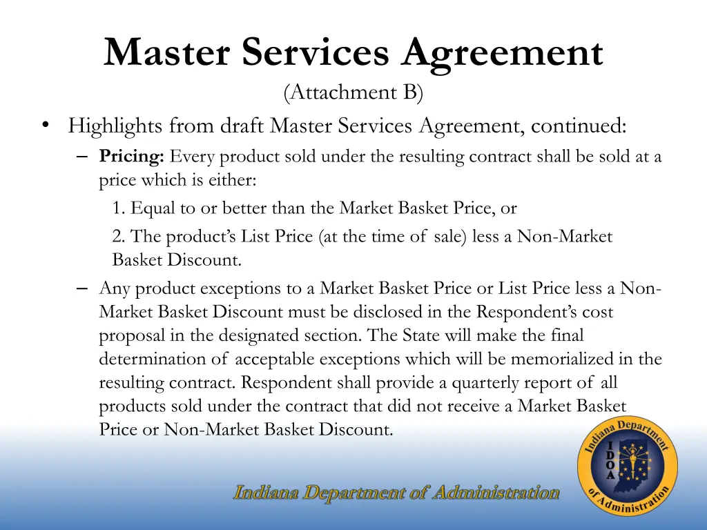 master services agreement attachment b highlights 1