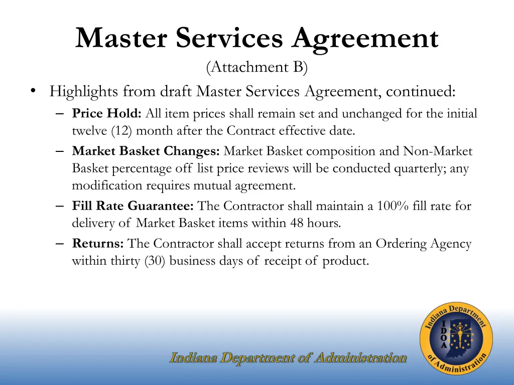 master services agreement attachment b highlights 2