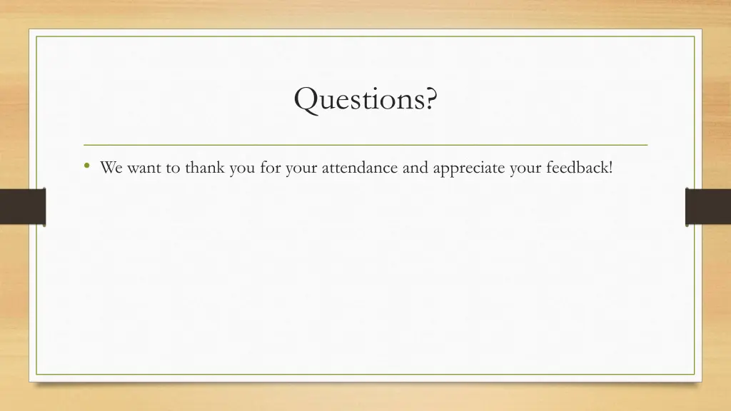 questions