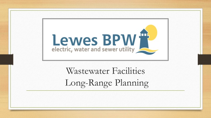 wastewater facilities long range planning