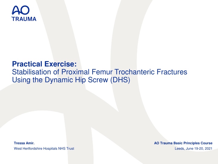 practical exercise stabilisation of proximal