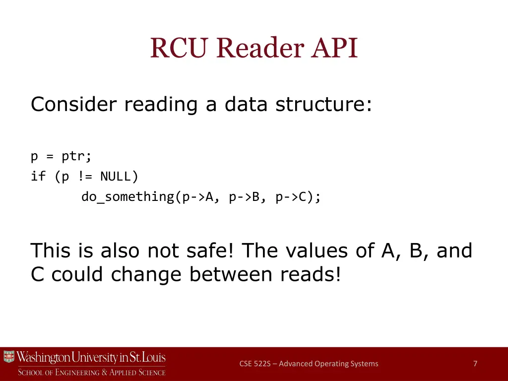 rcu reader api