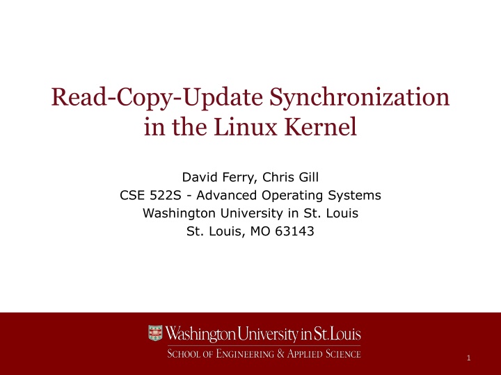 read copy update synchronization in the linux