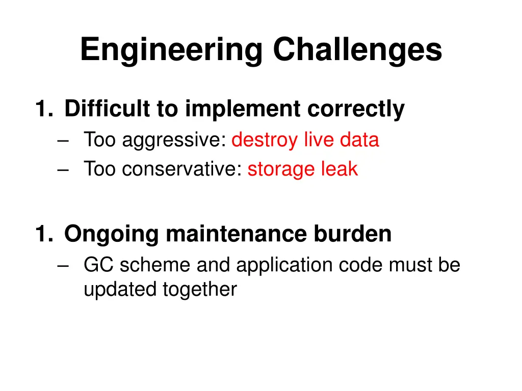 engineering challenges