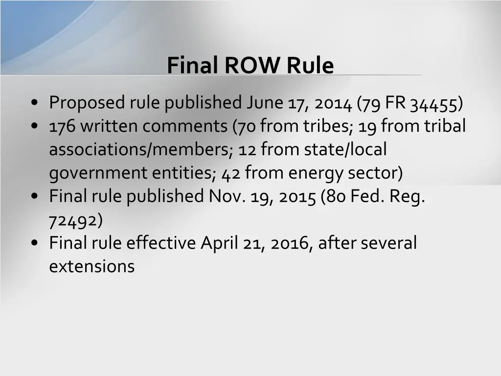 final row rule