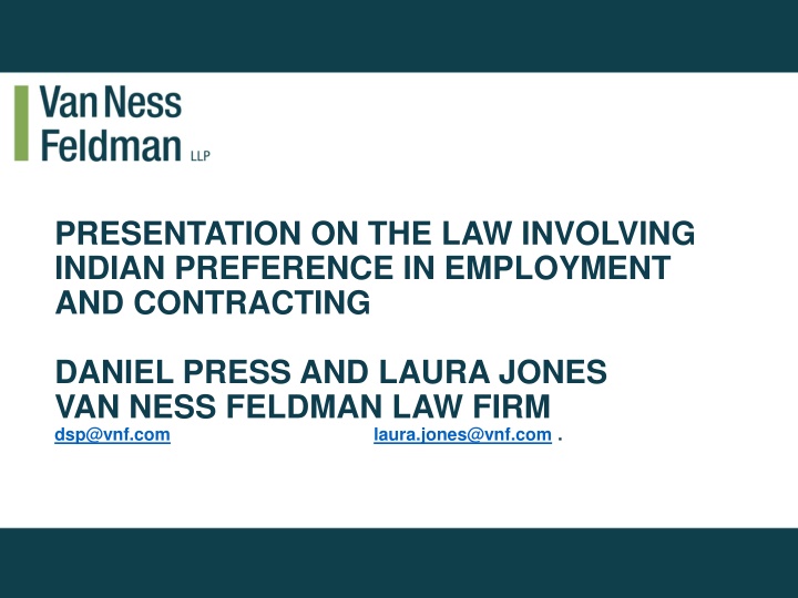 presentation on the law involving indian