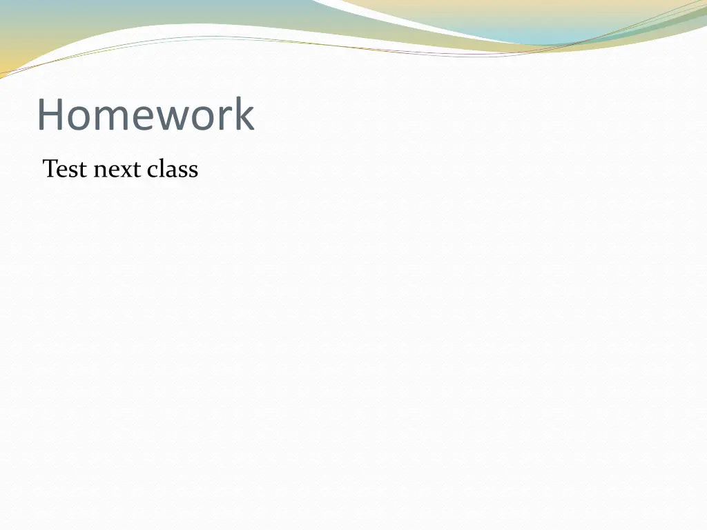 homework