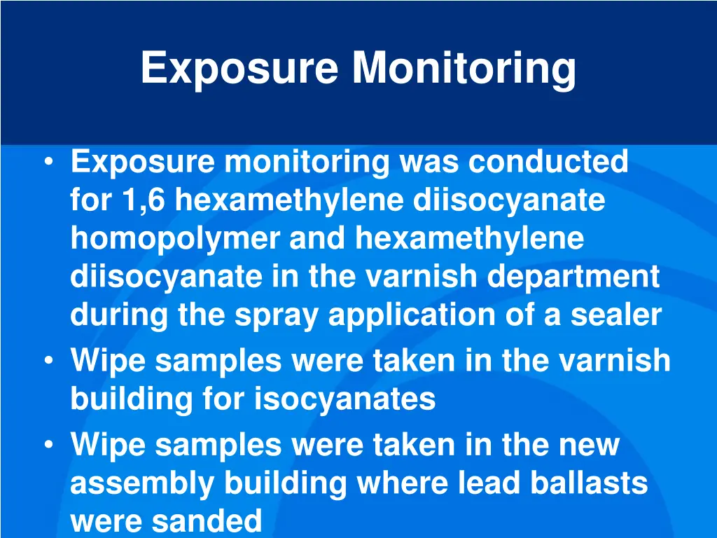 exposure monitoring 1