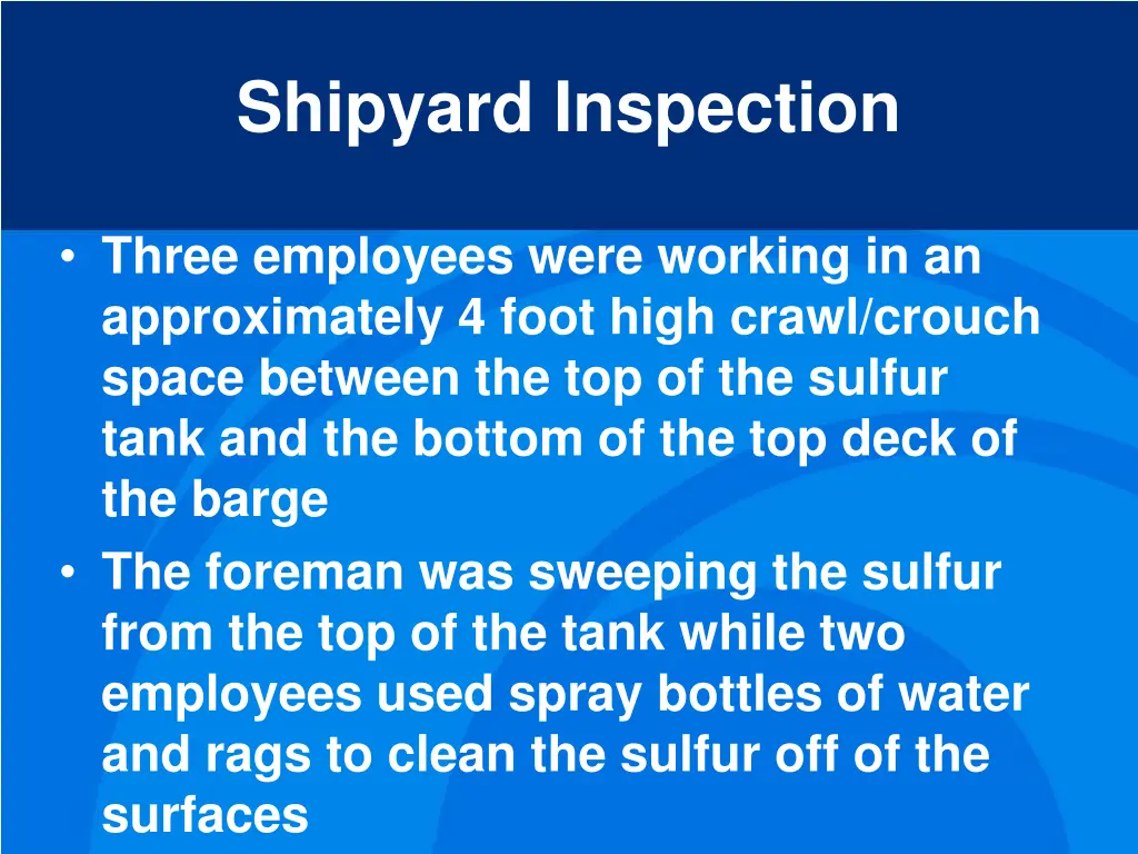 shipyard inspection 1