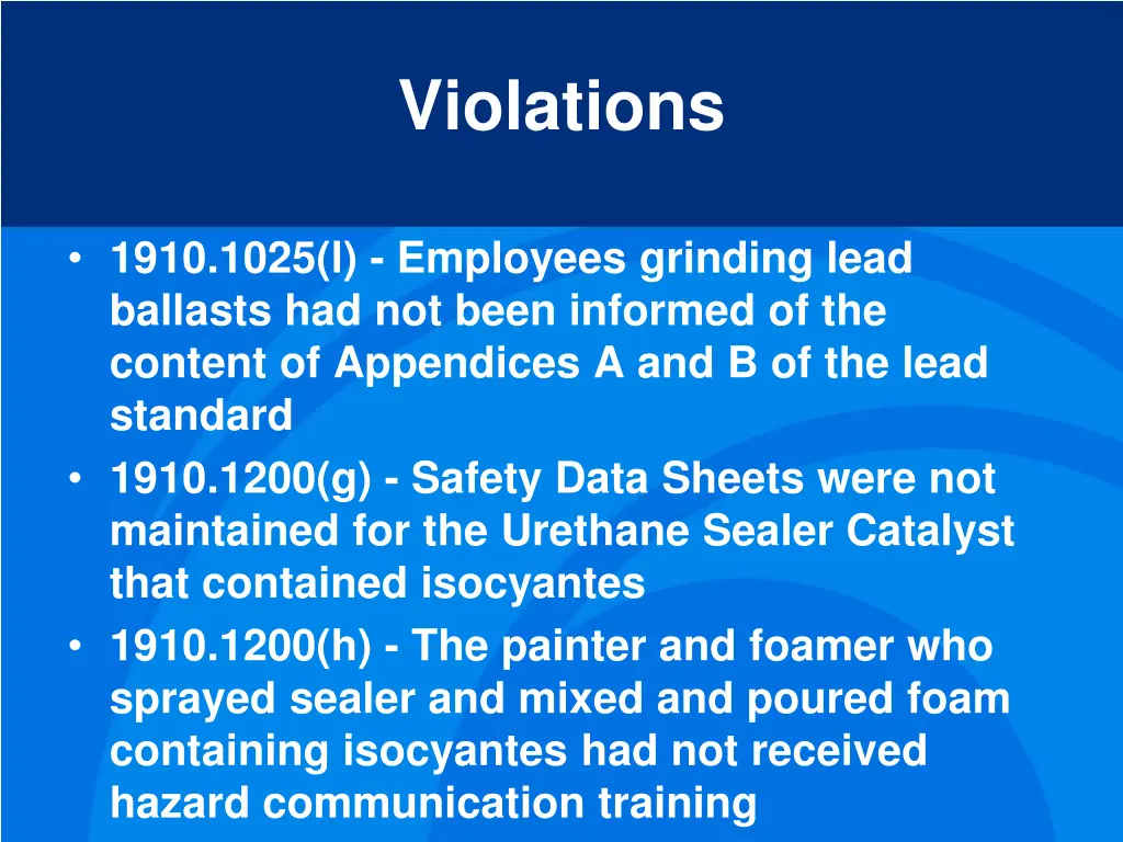 violations 3