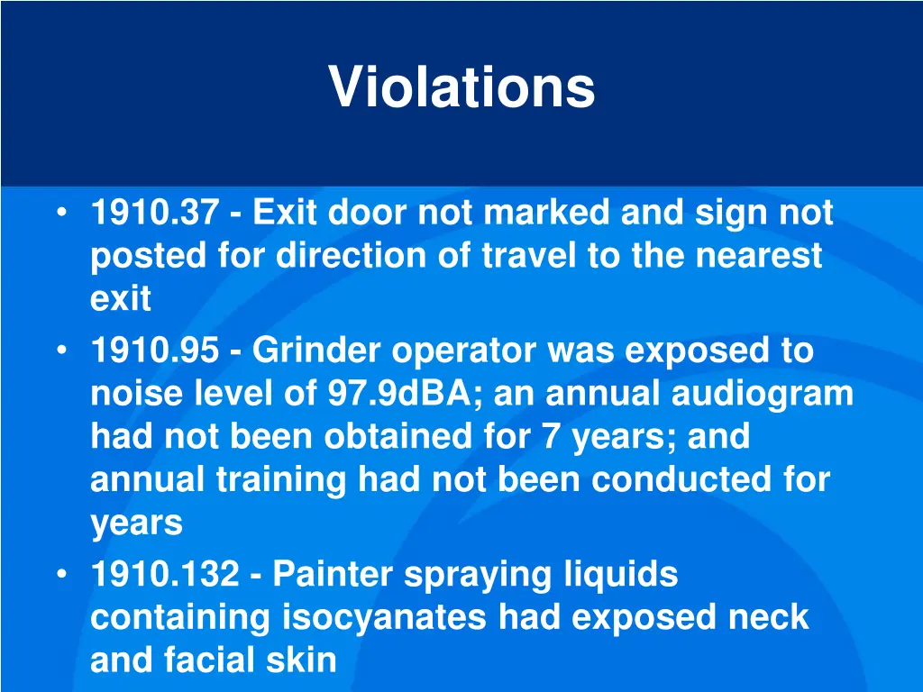 violations