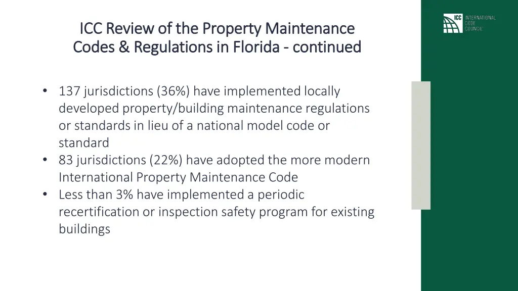 icc review of the property maintenance icc review 1