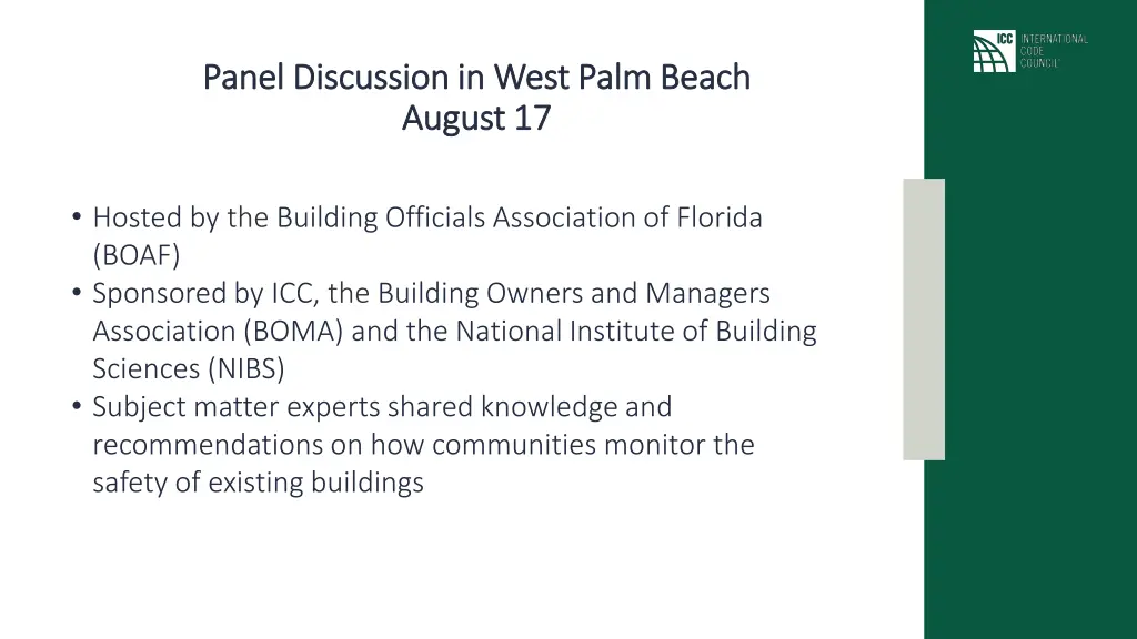 panel discussion in west palm beach panel