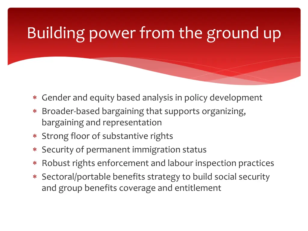 building power from the ground up