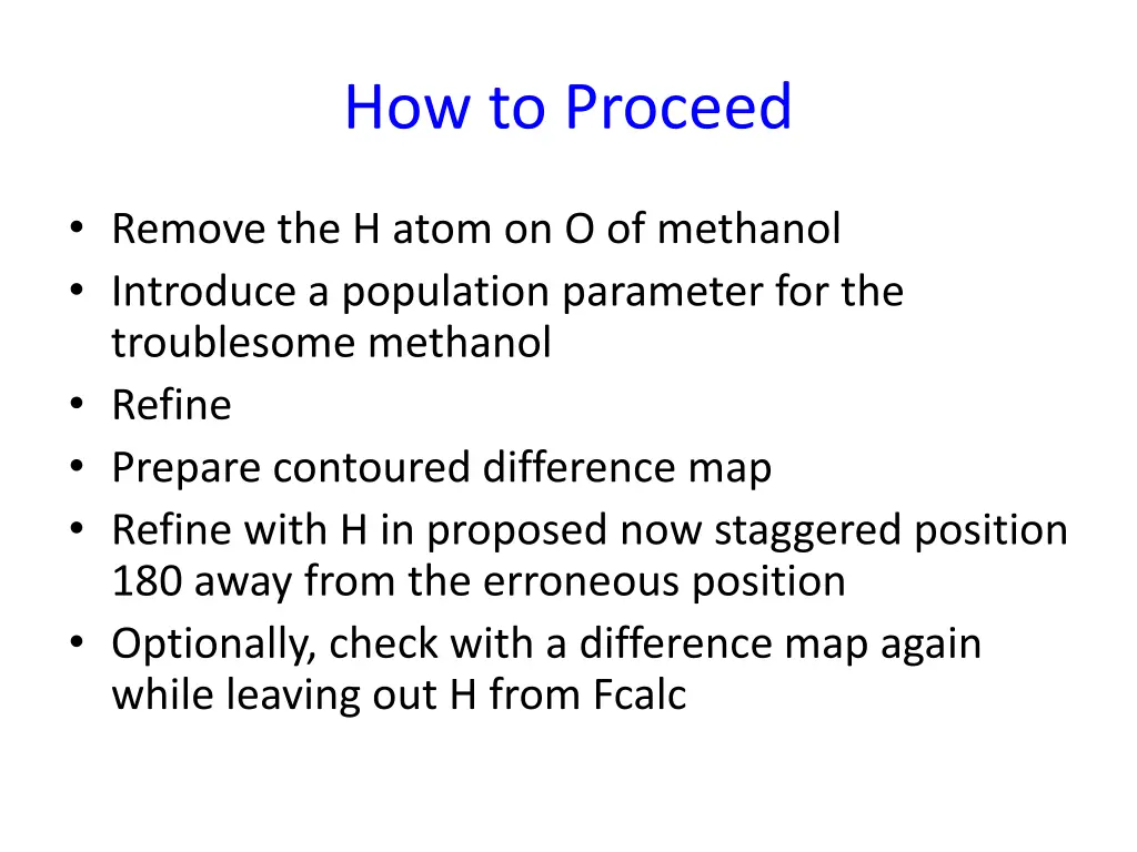 how to proceed