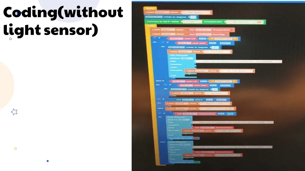 coding without light sensor