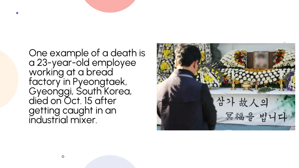 one example of a death is a 23 year old employee