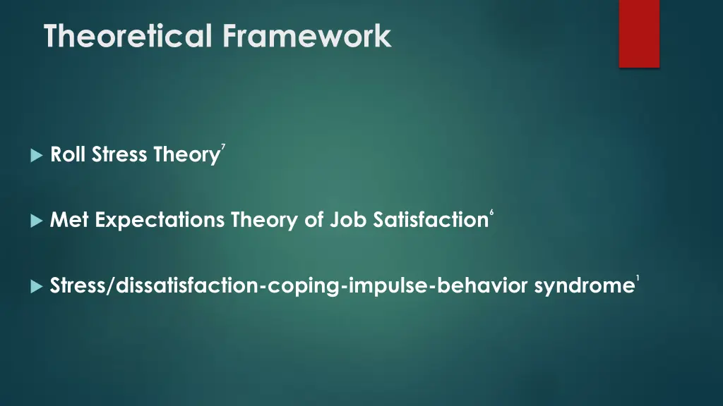 theoretical framework