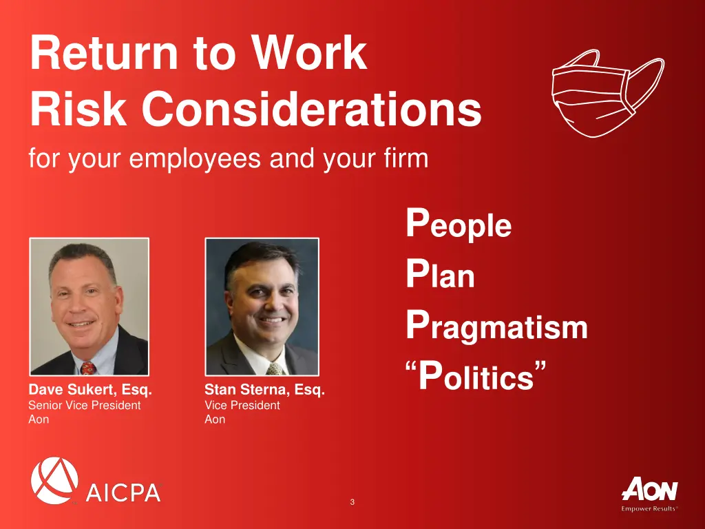 return to work risk considerations for your 1