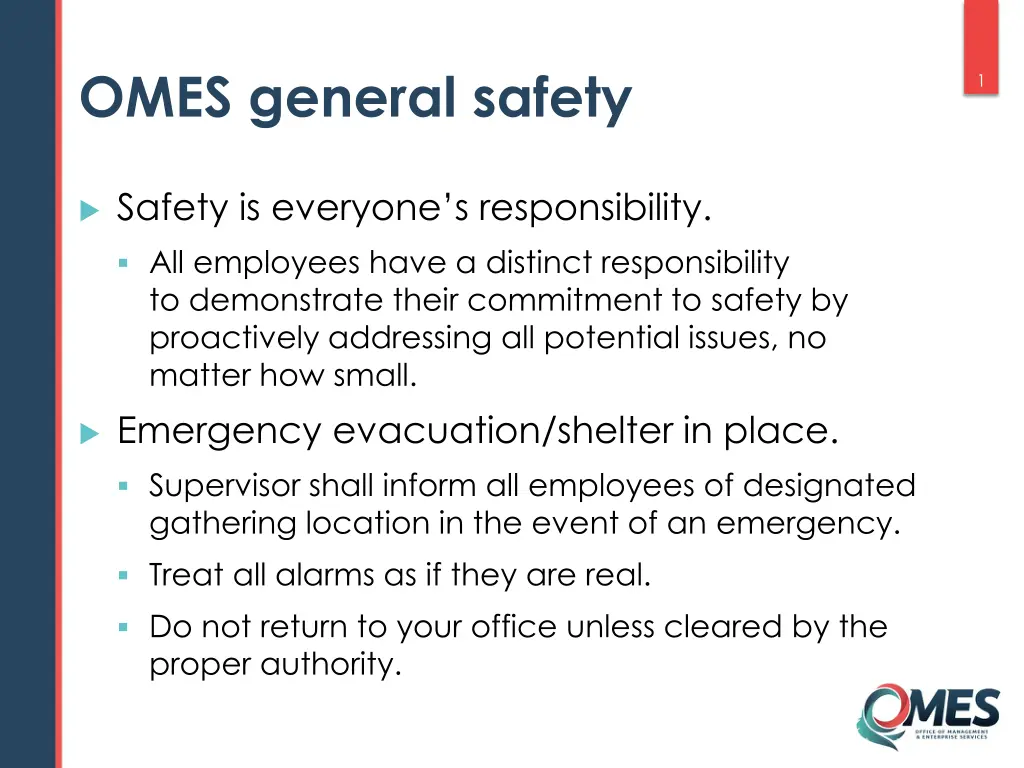 omes general safety