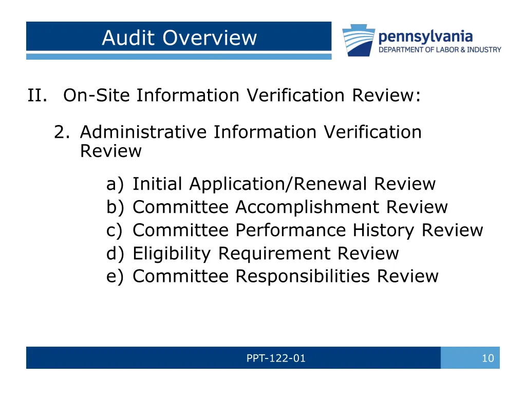 audit overview 6