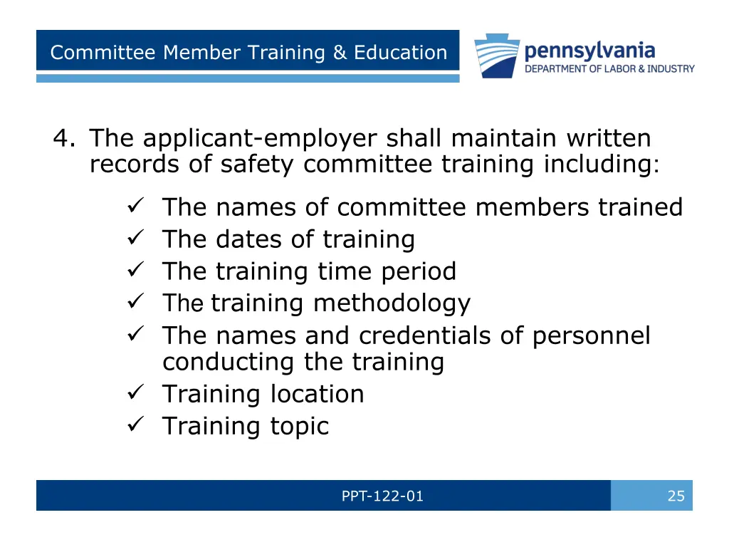 committee member training education 2