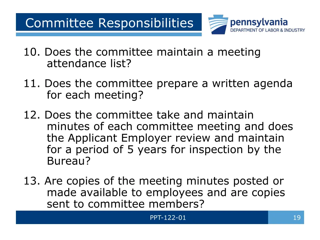 committee responsibilities 3