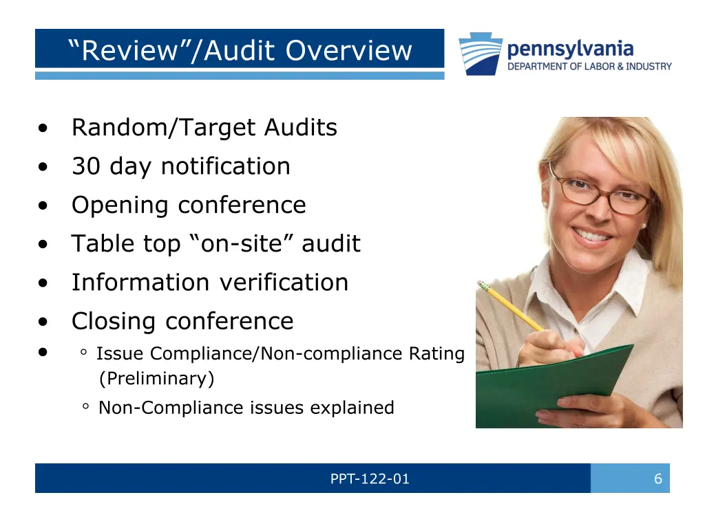 review audit overview